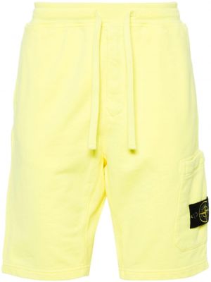 Shorts aus baumwoll Stone Island gelb