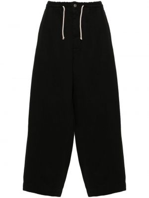Kalhoty s výšivkou Société Anonyme černé