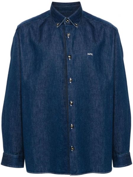 Denim skjorte A.p.c. blå