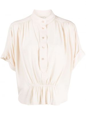 Bluza od krep Isabel Marant bijela