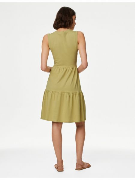 Šaty s volány Marks & Spencer zelené