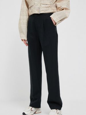 Chino панталони с висока талия Gap черно