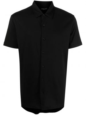 Памучна риза Roberto Collina черно