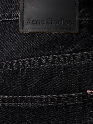 Platėjantys džinsai aukštu liemeniu Acne Studios juoda