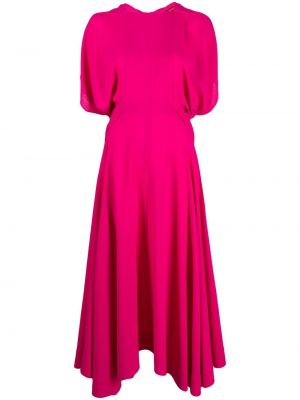 Kleid mit drapierungen Colville pink