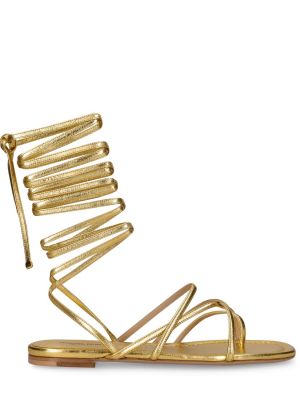 Sandále bez podpätku Michael Kors Collection zlatá