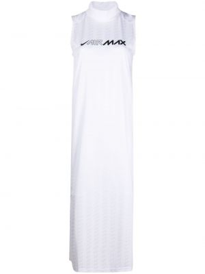 Vestido con cuello alto Nike blanco