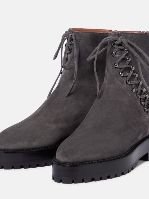 Ankle boots zamszowe Alaã¯a szare