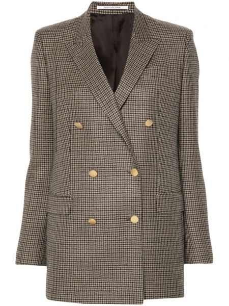 Dobbeltradet blazer Tagliatore brun