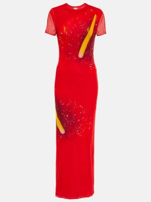Sukienka długa Loewe - Czerwony