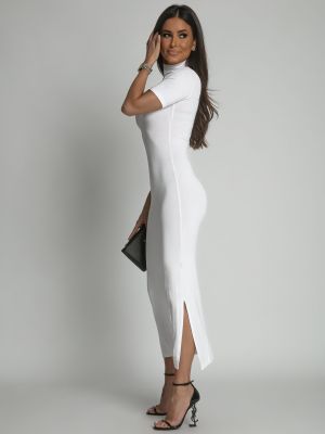Μίντι φόρεμα Fasardi λευκό