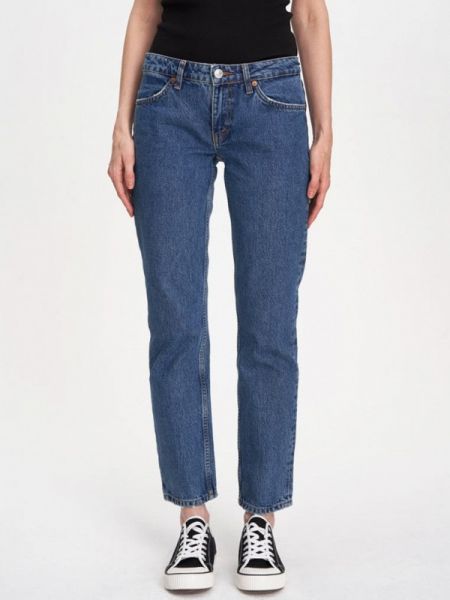 Синие прямые джинсы Re/done