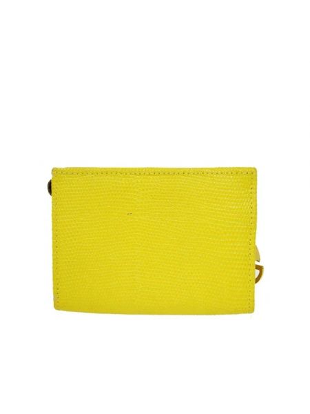 Bolso clutch de cuero Salvatore Ferragamo Pre-owned amarillo