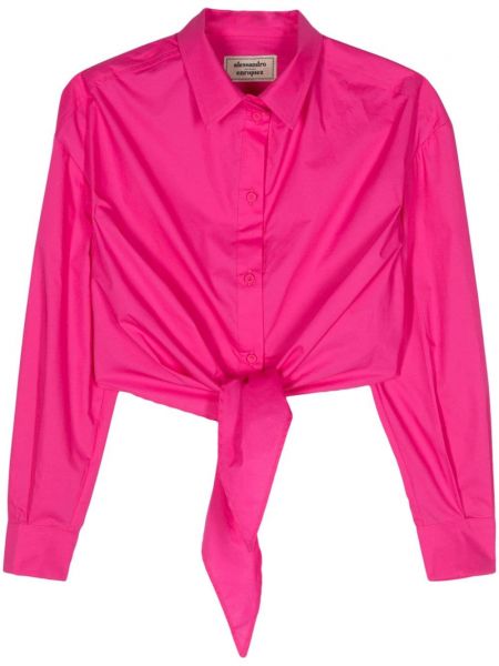 Βαμβακερό πουκάμισο Alessandro Enriquez ροζ