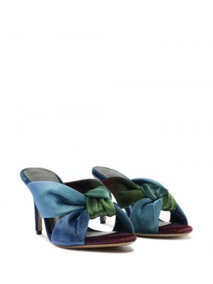 Sametové sandály Alexandre Birman modré