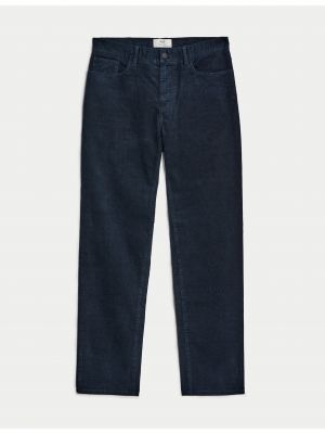 Manšestrové kalhoty Marks & Spencer modré