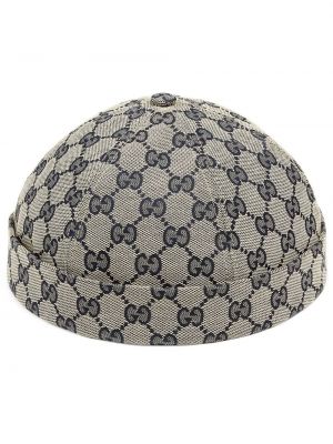 Hatt i jacquard Gucci grå