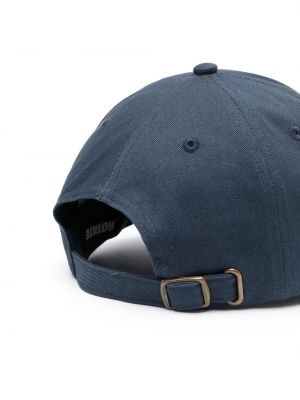 Haftowana czapka z daszkiem bawełniana Rotate niebieska