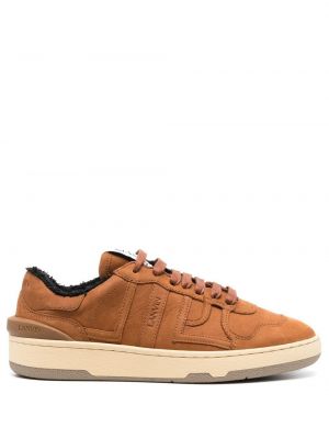 Lær sneakers Lanvin brun