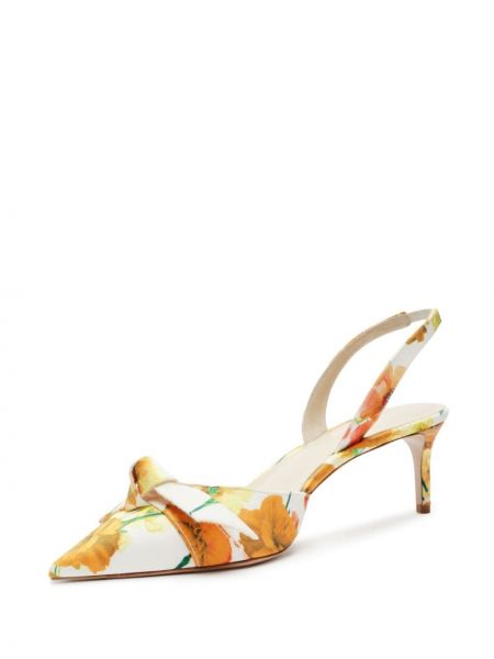Slingback geblümte sandale mit print Alexandre Birman