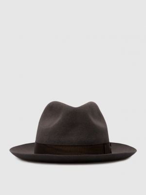 Серая шерстяная шляпа Borsalino
