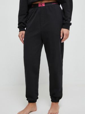 Spodnie sportowe bawełniane Calvin Klein Underwear czarne