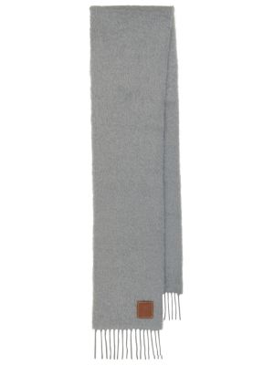 Vlnený mohérový vlnený šál Loewe sivá