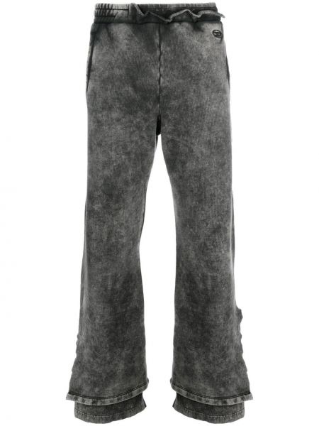 Pantalon de joggings brodé Diesel gris