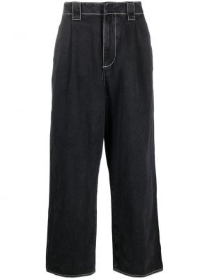 Voľné džínsy s nízkym pásom Sunnei čierna