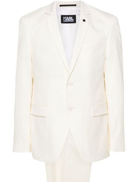 Ukrojena obleka Karl Lagerfeld bela