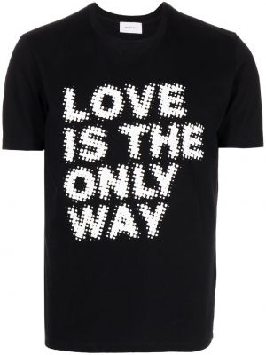 T-shirt avec imprimé slogan à imprimé Ports V noir