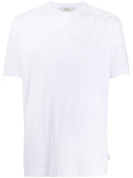 Camiseta de cuello redondo Z Zegna blanco