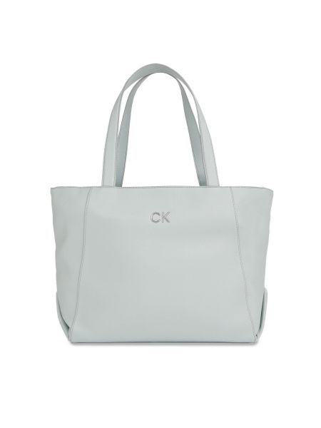 Nákupná taška Calvin Klein sivá