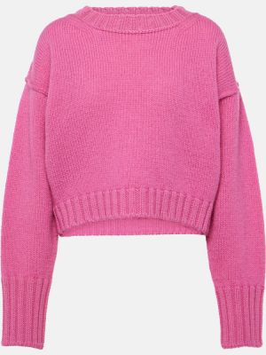 Vuneni džemper Acne Studios ružičasta