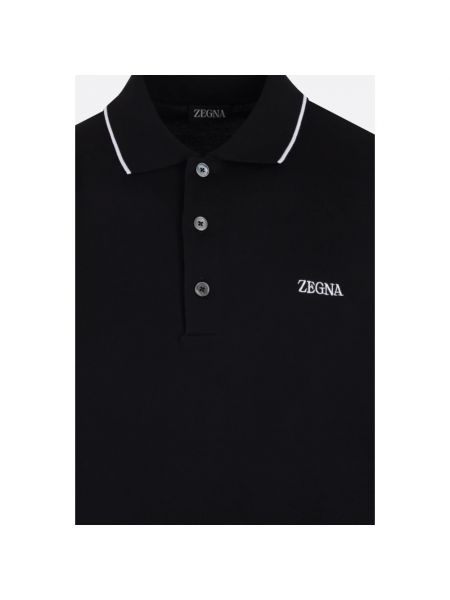 Camisa de algodón Ermenegildo Zegna negro
