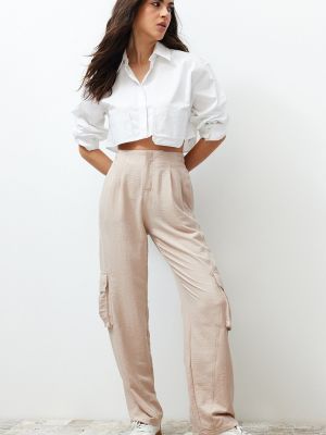 Плетени карго панталони с джобове Trendyol