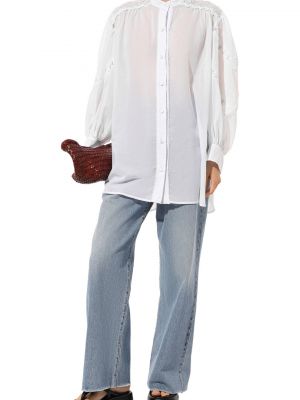 Хлопковая блузка Charo Ruiz Ibiza белая
