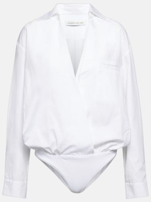 Памучна риза Christopher Esber бяло