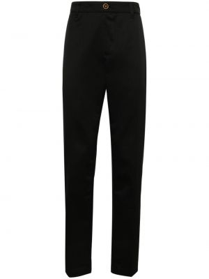 Egyenes szárú nadrág Versace fekete