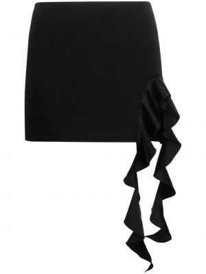 Φούστα mini με βολάν David Koma μαύρο