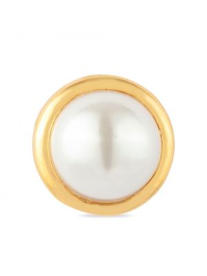 Náušnice s perlami Susan Caplan Vintage zlaté