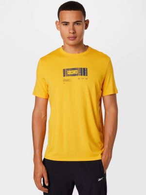 Αθλητική μπλούζα Reebok Sport κίτρινο