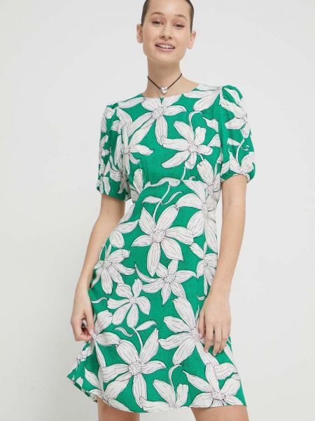 Зеленое платье мини Desigual