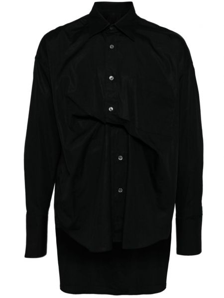Βαμβακερό πουκάμισο Marina Yee μαύρο