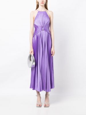 Plisované večerní šaty Acler fialové