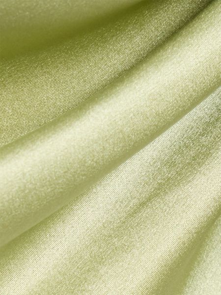 Svilen top z draperijo Christopher Esber zelena