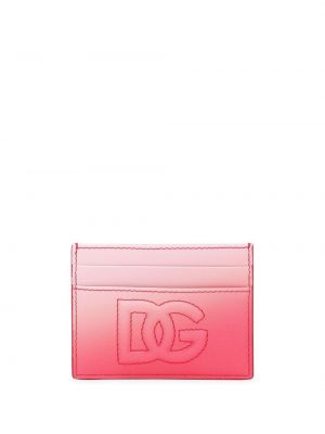Hímzett pénztárca Dolce & Gabbana rózsaszín