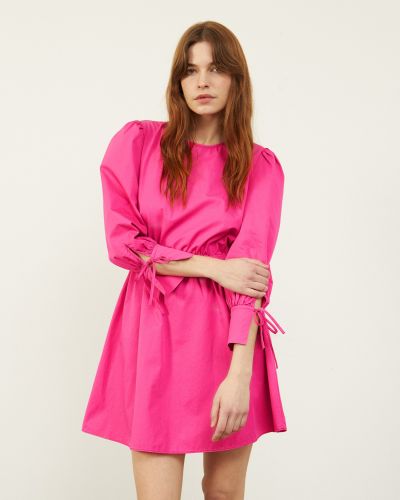Рокля тип риза Aligne розово