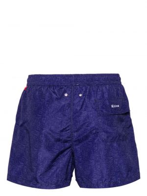 Abstrakte shorts mit print Kiton blau