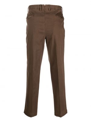 Kalhoty Dell'oglio hnědé